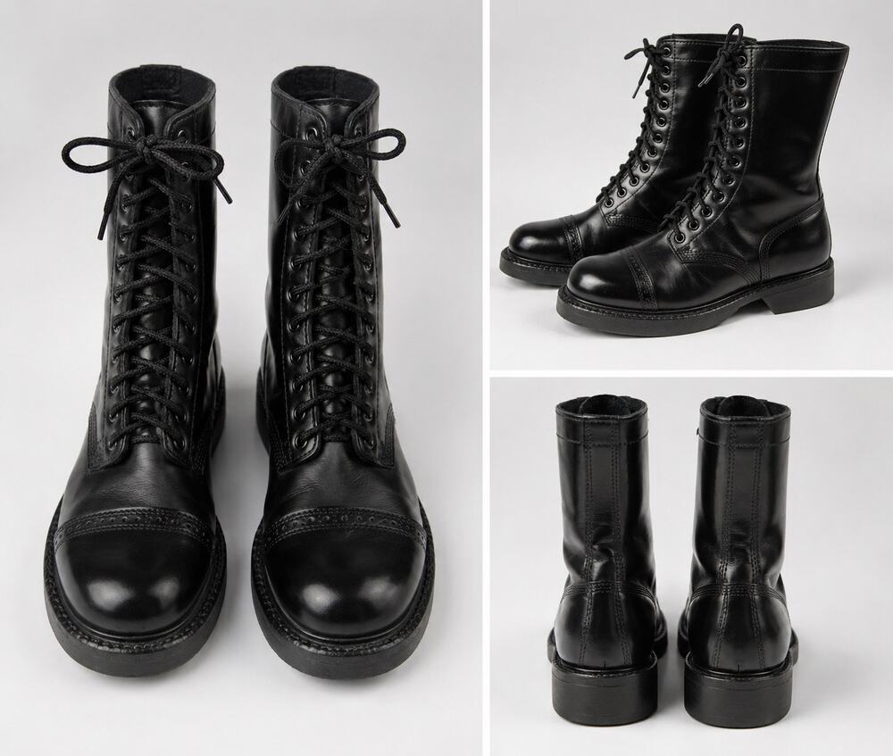 Corcoran 1515 Women’s 5.5 M Black Leather Jump Boots Combat Military Made USA